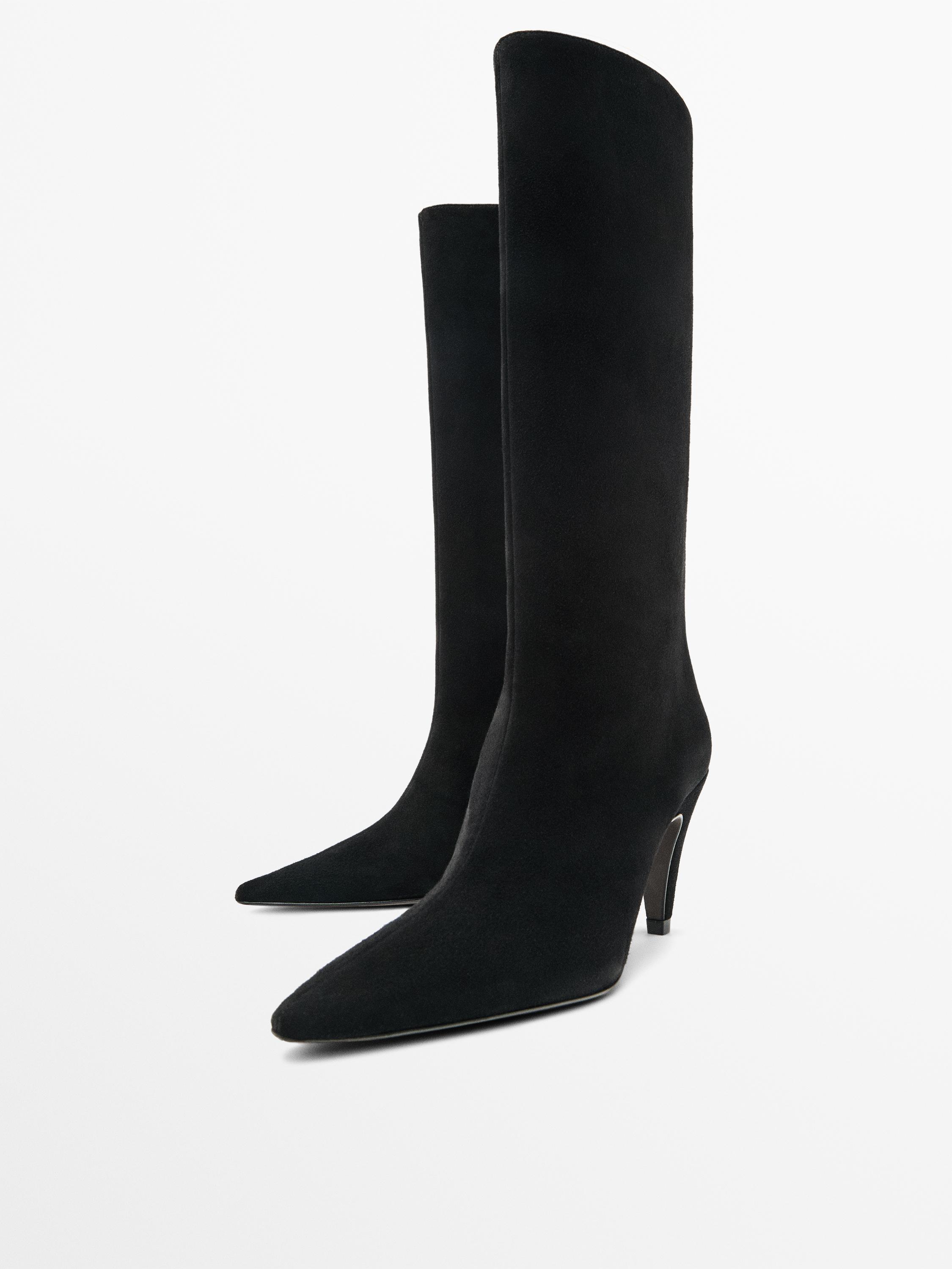 Heeled suede boots - Studio